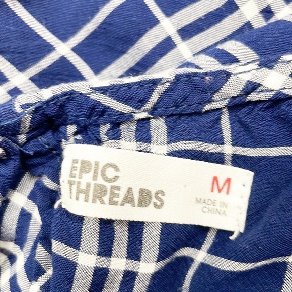 Epic Threads Big Girls Plaid Maxi-Overlay Romper - Picture 5 of 6